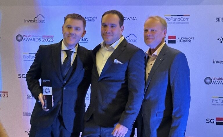Quantios awarded Best Onboarding Solution 2023 at Wealthbriefing Europe for Fintech TCSP software client onboarding process