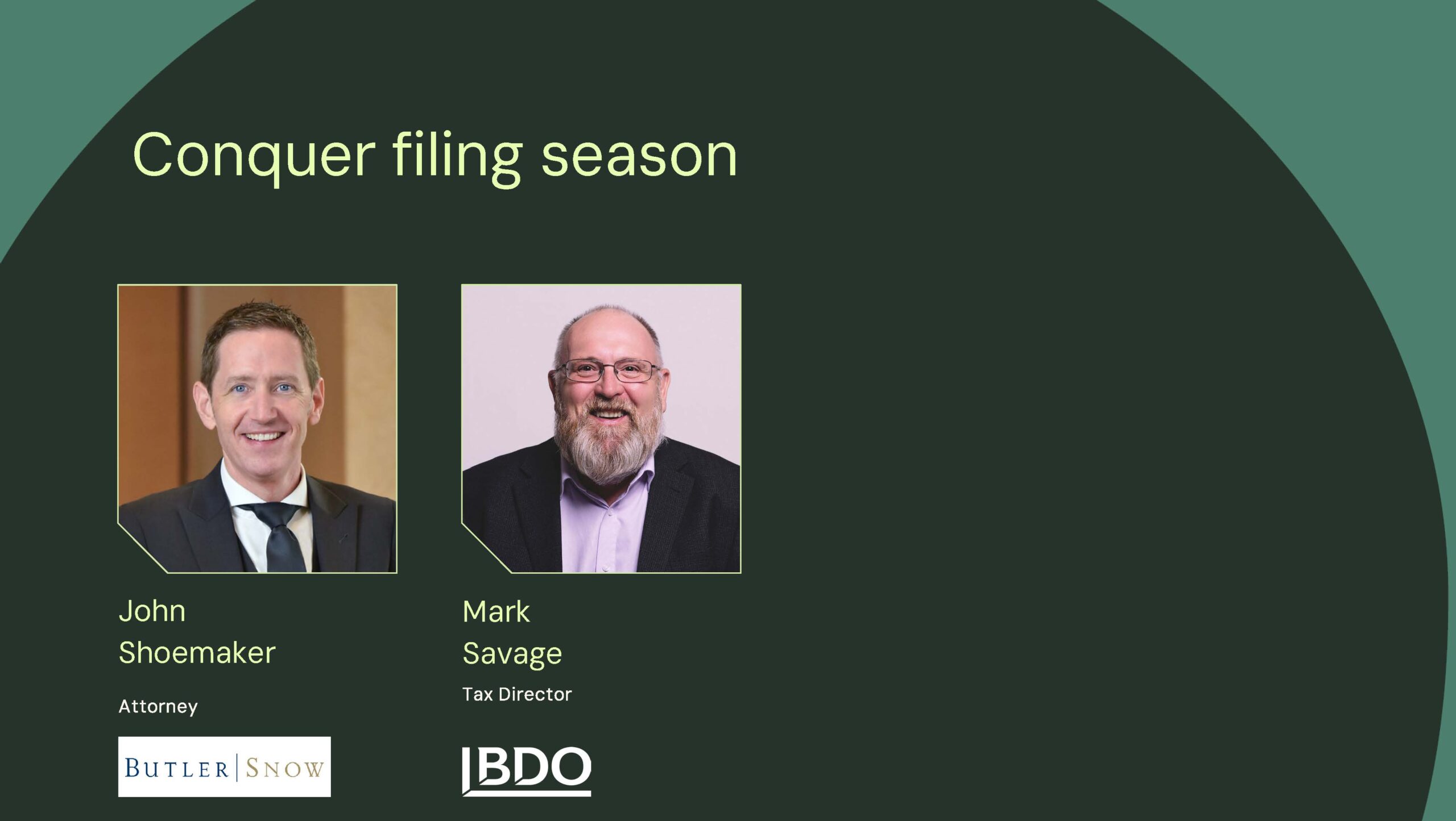 Data Quality Webinar - Conquer filing season