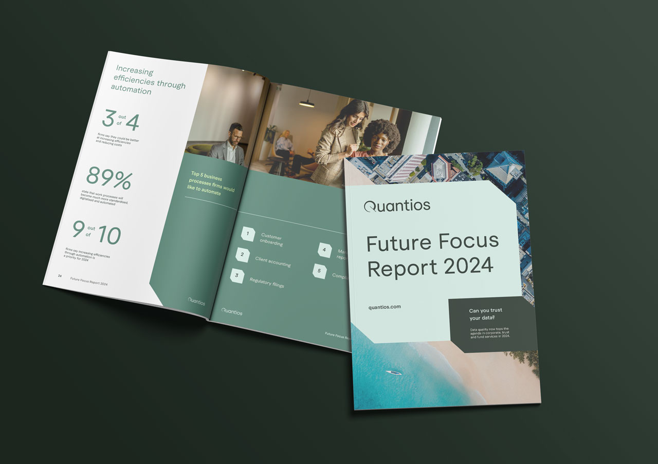 Quantios Future Focus Report 2024 - Read TCSP opinions on the key topics from regulatory burden to AI.